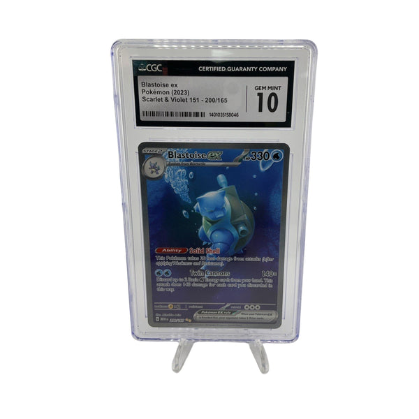 Blastoise ex 200/165 (2023) Pokémon Scarlet & Violet 151 SIR CGC Gem Mint 10
