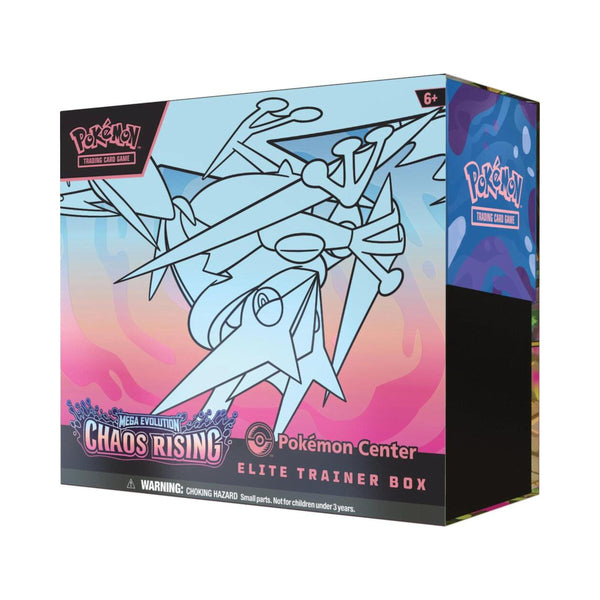 Pokémon TCG: Mega Evolution – Chaos Rising (ME04) Elite Trainer Box – 9 Booster Packs, Full‑Art Promo, Sleeves, Dice & Accessories – Sealed Pokémon Center Edition`(PRE-ORDER MAY 2026)