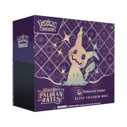 Pokemon TCG Scarlet and Violet Paldean Fates Pokemon Center Elite Trainer Box ETB Cards