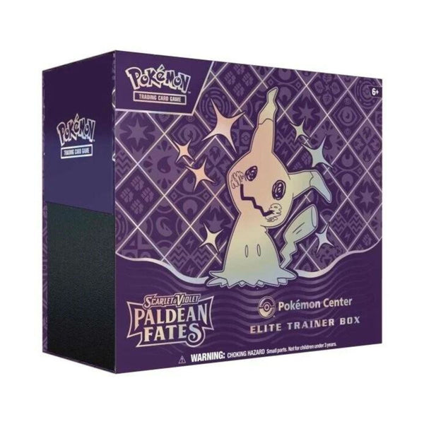 Pokemon TCG Scarlet and Violet Paldean Fates Pokemon Center Elite Trainer Box ETB Cards