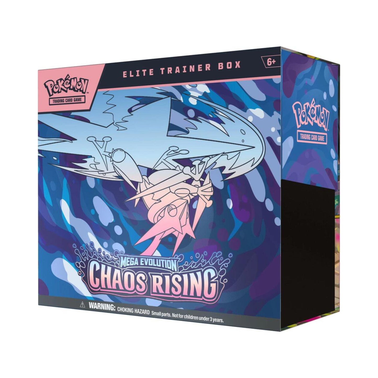 Pokémon Trading Card Game Chaos Rising Elite Trainer Box ME04 – ETB Expansion Set with Booster Packs, Card Sleeves, Dice & Collectible Pokémon Cards for Deck Building
