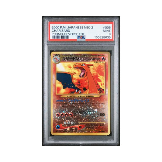 Pokemon Charizard JPN Neo 2 PSA 9 8635
