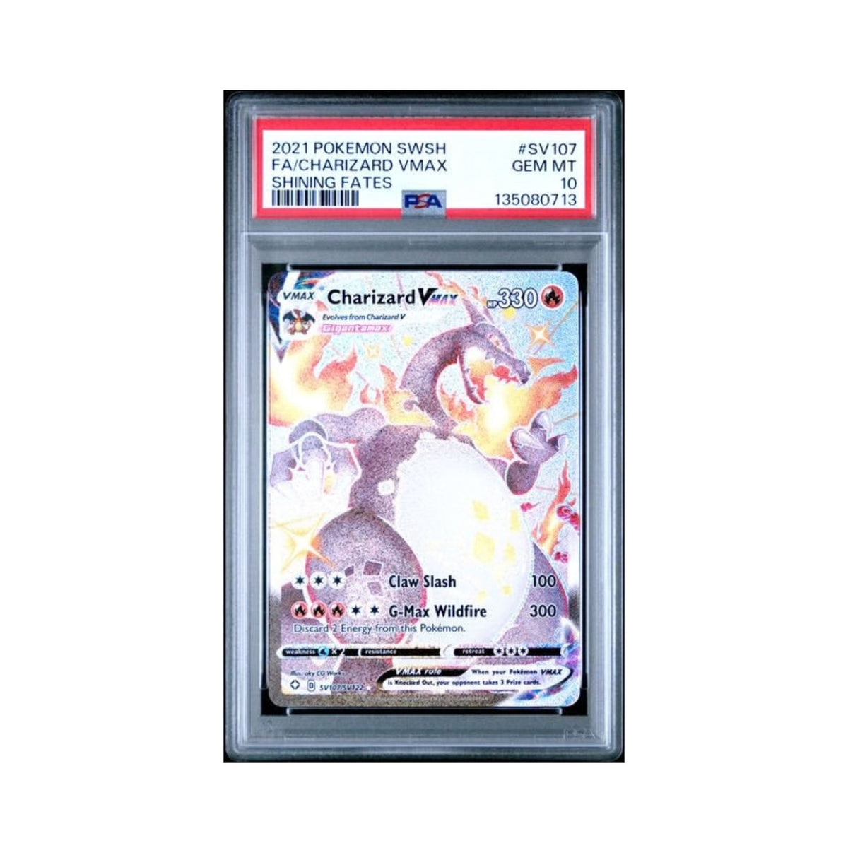 Pokemon Charizard VMAX PSA 10 graded Pokemon TCG trading card