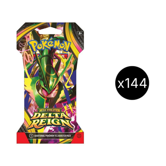 Pokemon TCG ME06 Mega Evolution Delta Reign Sleeved Booster Case 144 Packs (PREORDER - Release Date November 06, 2026)