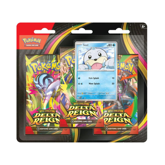 Pokemon TCG ME06 Mega Evolution Delta Reign 3-Pack Blister Seel Promo Sealed (PREORDER - Release Date November 06, 2026)