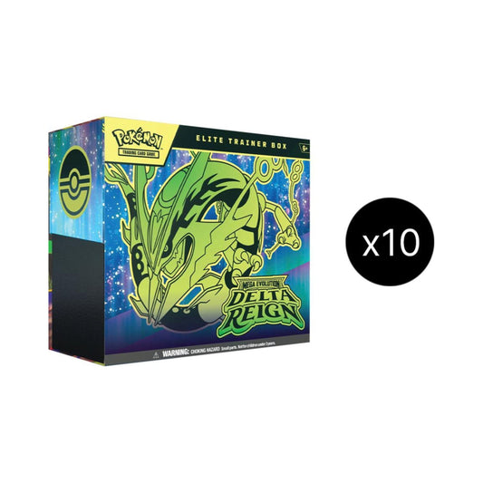 Pokemon TCG ME06 Mega Evolution Delta Reign Elite Trainer Box Case 10 ETBs (PREORDER - Release Date November 06, 2026)
