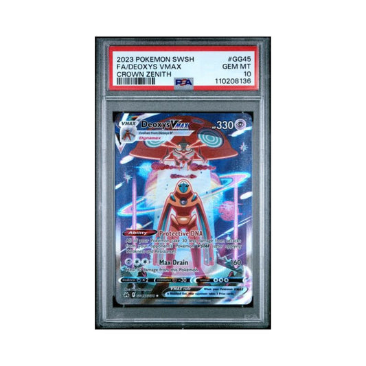 Pokemon Deoxys VMAX SWSH FA PSA 10 8136