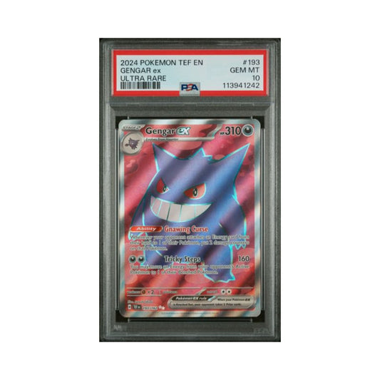 Pokemon Gengar ex TEF UR PSA 10 1242