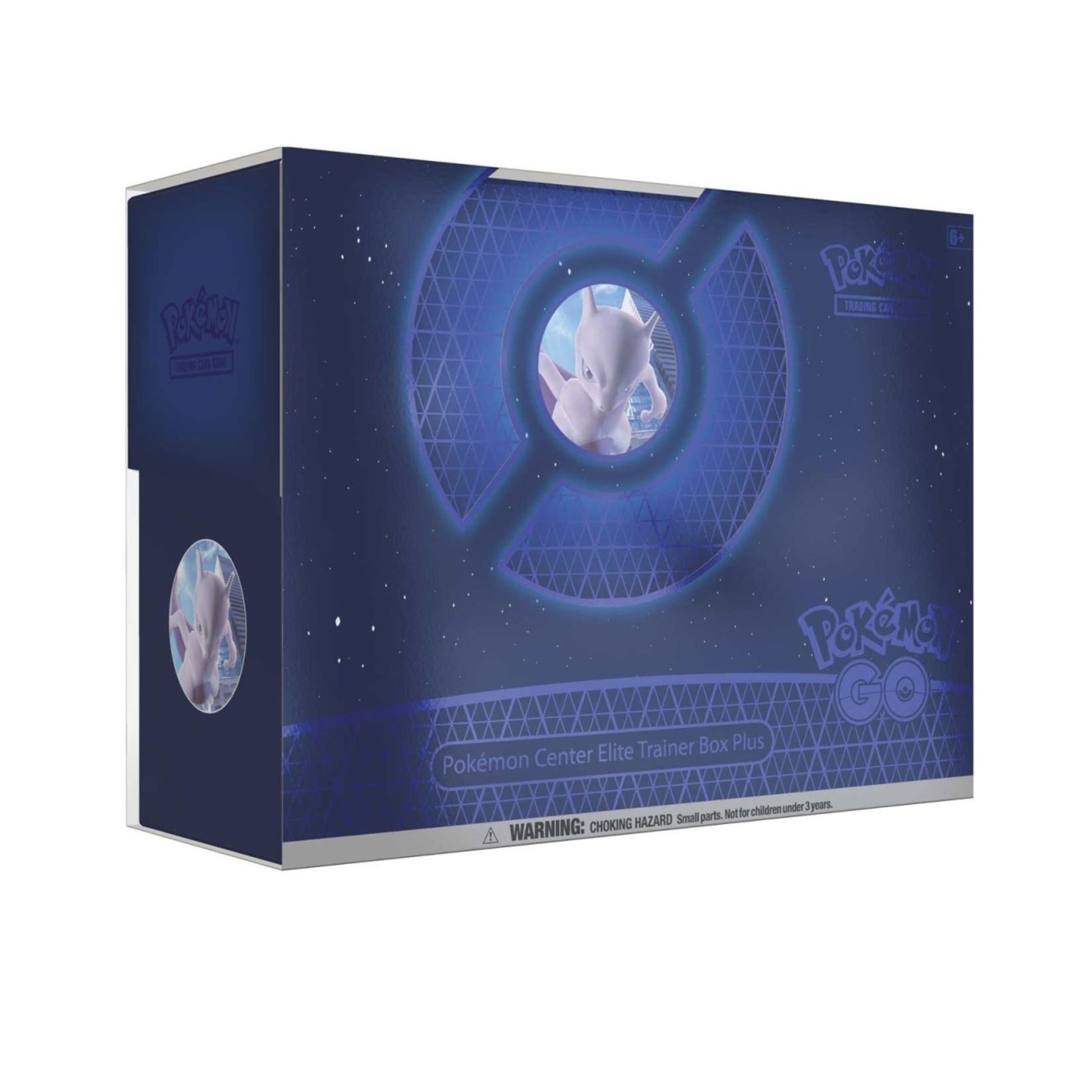 Pokemon Center Pokemon GO TCG Elite Trainer Box Plus showing premium trading card storage box with themed Pokemon GO design and accessories