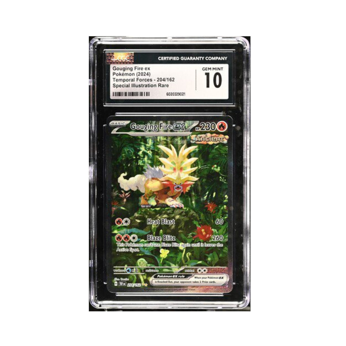 Pokemon Gouging Fire TEF SIR CGC 10 9021