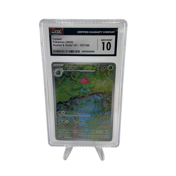 Pokemon Gem Mint CGC 10 Ivysaur 167/165 Sv: Scarlet & Violet 151 Holo