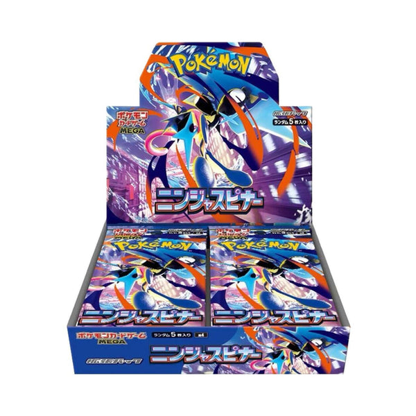 Pokemon TCG Mega Ninja Spinner Japanese booster box sealed trading card packs.