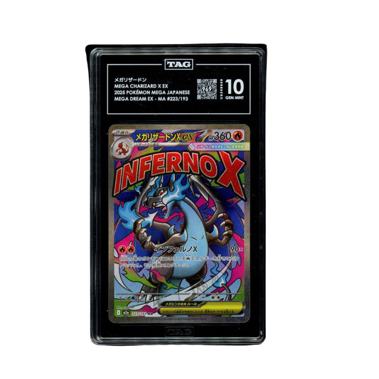 Pokemon Mega Charizard X Japanese TAG 10 graded Pokemon TCG trading card