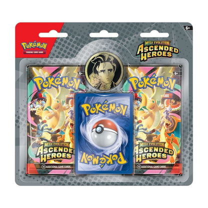 Pokémon Mega Evolutions 2.5 Ascended Heroes 2-Pack Blister – Erika’s Tangela & Larry’s Komala Promo Cards, 2 Pokémon Booster Packs, Coin, Trading 