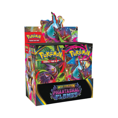 unopened pokemon booster boxes Pokémon TCG Mega Evolution Phantasmal Flames Booster Box – Sealed Poké – COLLECTION REALM