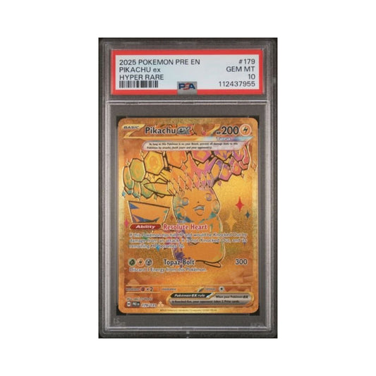 Pokemon Pikachu ex PSA 10 graded Pokemon TCG trading card