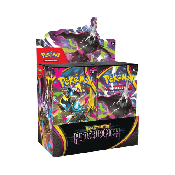 Pokémon TCG Pitch Black Booster Box ME05 – 36 Booster Packs, 10 Cards Each, Mega Darkrai ex, Zeraora ex, Chandelure ex, Collectible Trading Card Game Booster Box (PREORDER - Release Date July 17)