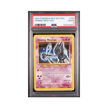 Pokemon Shining Mewtwo NEO PSA 2 graded vintage trading card.
