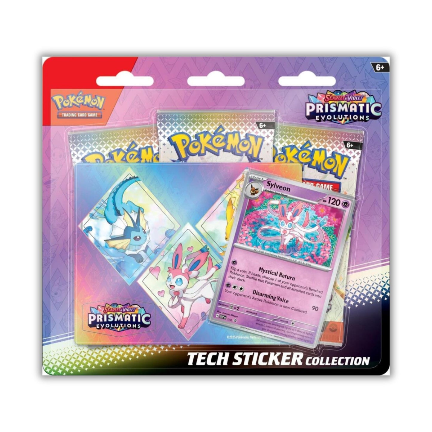 Pokemon TCG Scarlet & Violet: Prismatic Evolutions Tech Sticker Collection - Sylveon