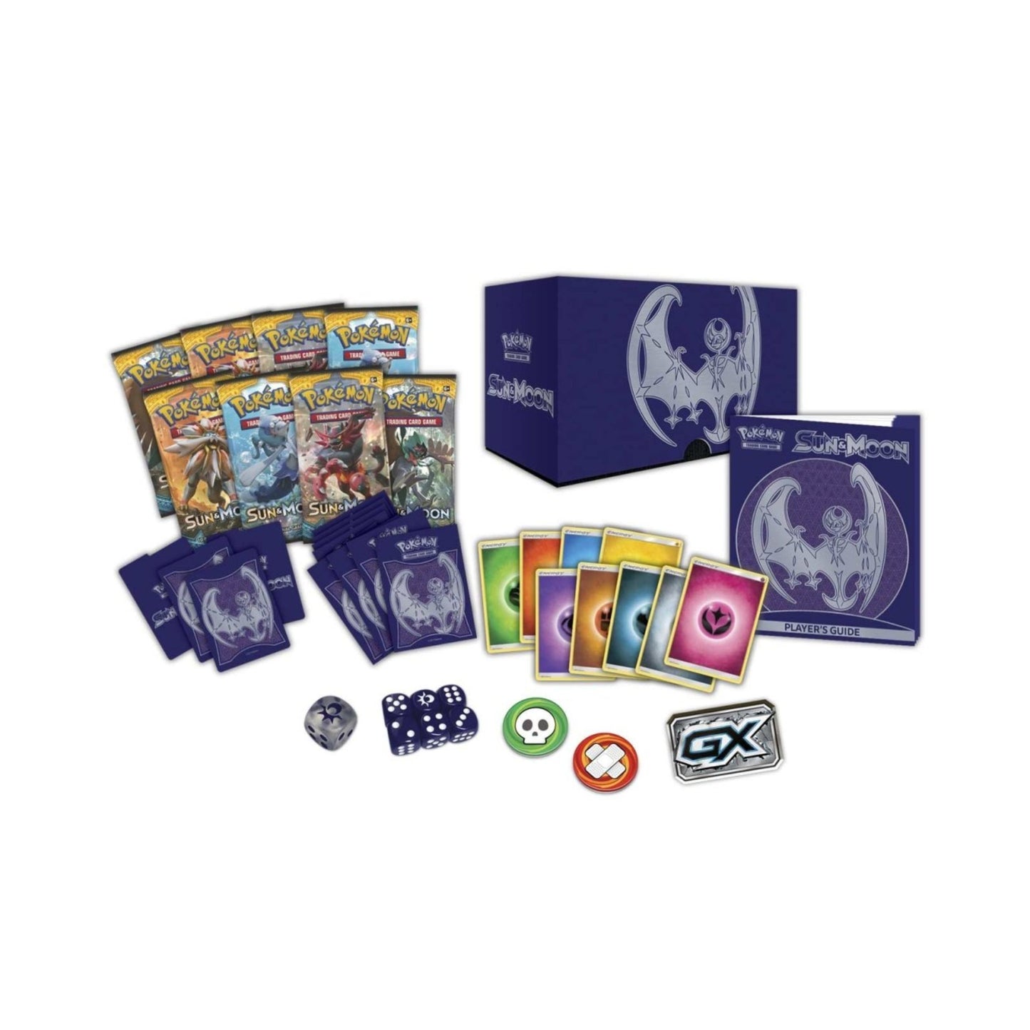Pokemon TCG Sun and Moon Lunala Elite Trainer Box Trading Card Game Collection Set