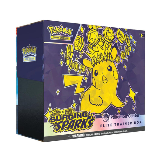 Pokemon TCG SV08 Surging Sparks Pokemon Center Elite Trainer Box Trading Card Game Set