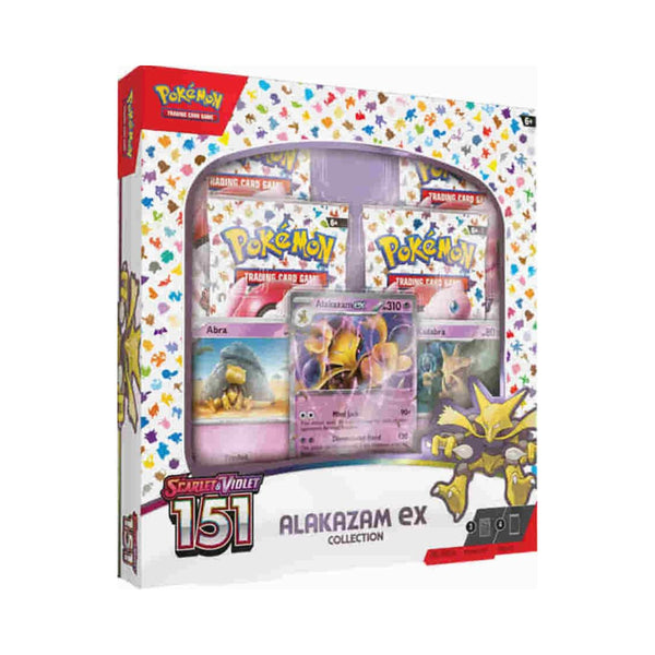 Pokemon TCG Scarlet and Violet 151 Alakazam ex Collection with promo cards and booster packs
