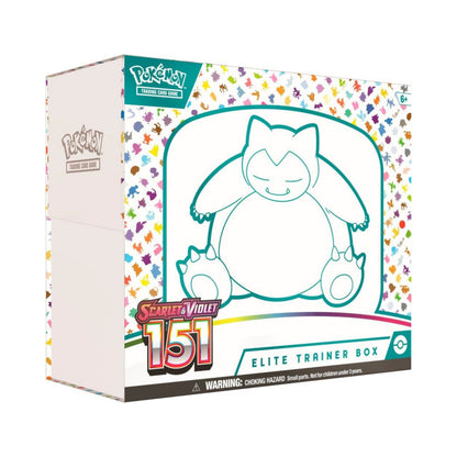 Pokémon TCG: Scarlet & Violet 151 Elite Trainer Box (ETB) – Includes 9 Booster Packs, Foil Snorlax Promo, Card Sleeves, Energy Cards & More – Pokémon Cards Box for Collectors & Card Games