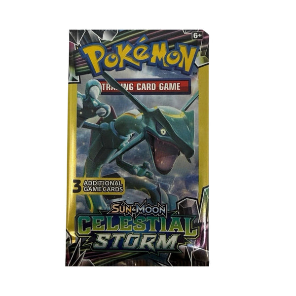Pokemon TCG Celestial Storm 3-card mini booster pack factory sealed for pokemon card collection and collectible card games