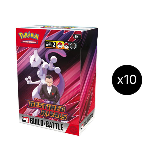 Pokémon TCG SV10 Scarlet & Violet Destined Rivals Build & Battle Case – Play Level 2