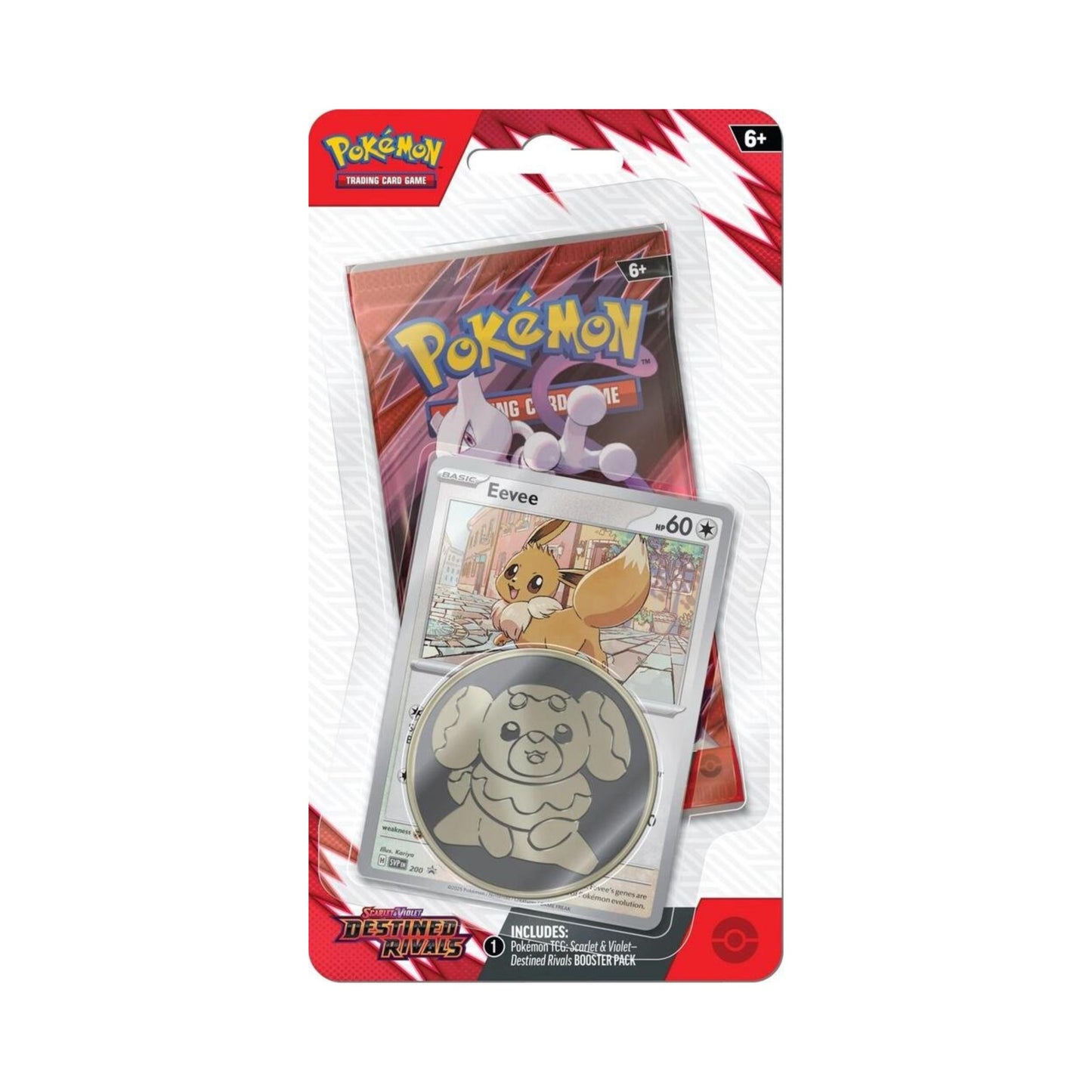 Pokémon TCG Scarlet & Violet Destined Rivals Check Lane Blister – 1 Booster Pack with Promo Card