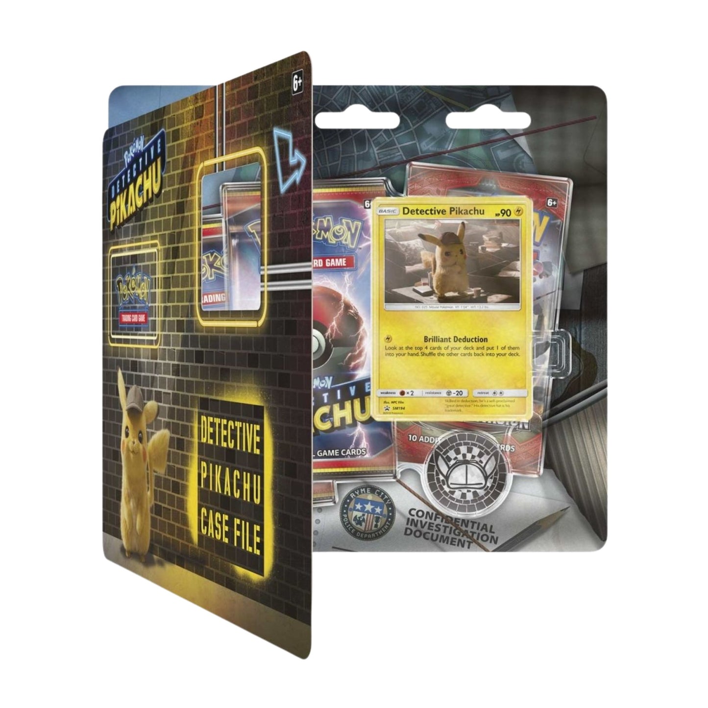 Pokemon TCG Detective Pikachu Case File Card Game Set with Promo Card and Booster Packs