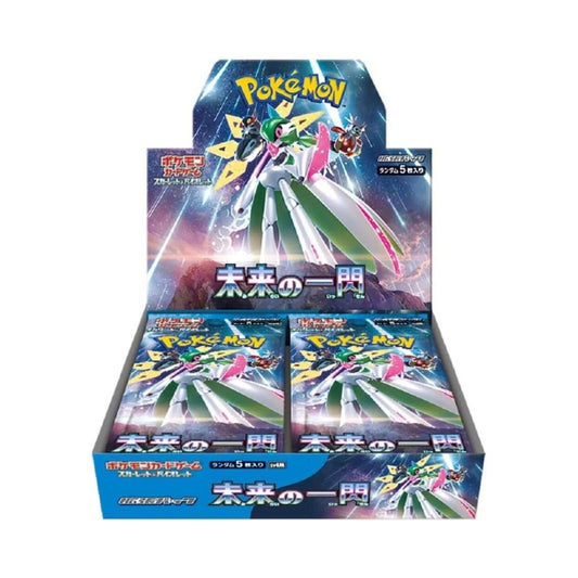 Future Flash Japanese Pokémon TCG booster box featuring sealed Pokémon cards for collectors and players.