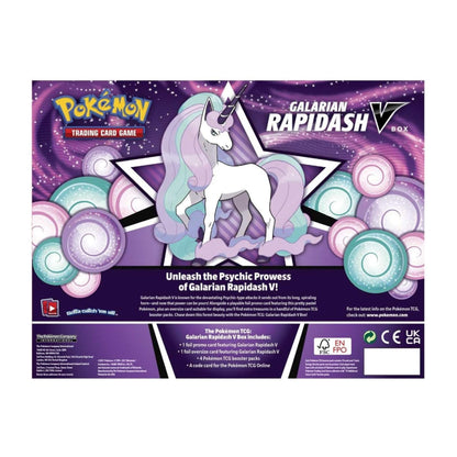 Pokémon TCG Galarian Rapidash V Box with Foil Promo Card and Booster Packs Card Game
