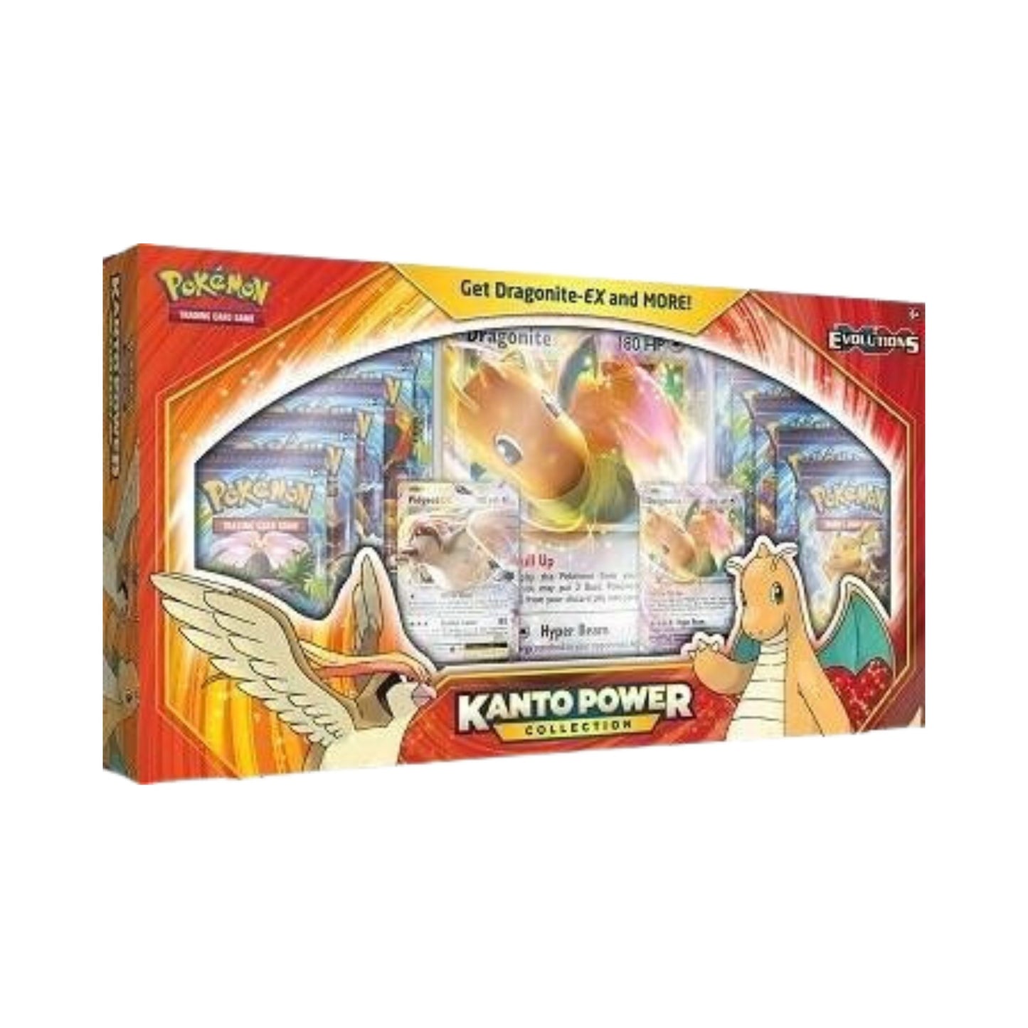 Pokemon TCG Kanto Power Collection Dragonite EX XY Evolutions Box with Jumbo Card and Boosters