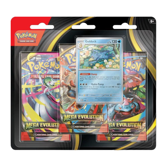 Pokémon TCG Mega Evolution 3 Pack Blister ME01 Golduck