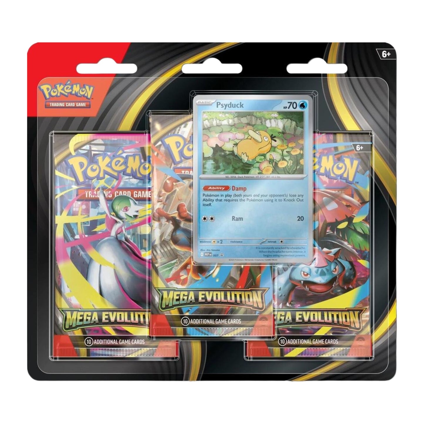 Pokémon TCG Mega Evolution 3 Pack Blister [Psyduck] ME01