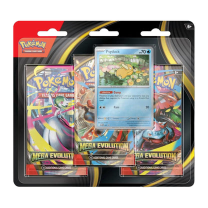 Pokémon TCG Mega Evolution 3 Pack Blister [Psyduck] ME01