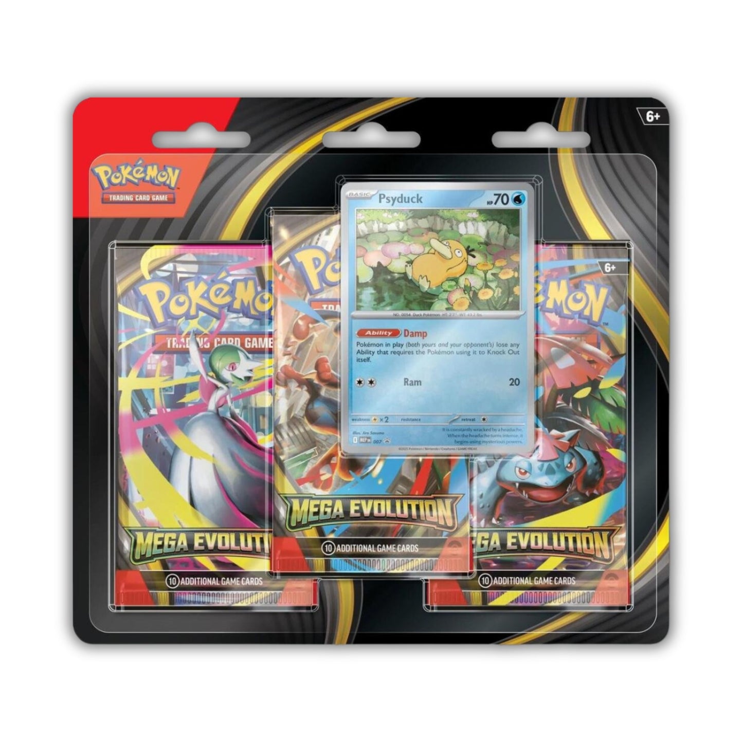 Pokémon TCG Mega Evolution 3 Pack Blister [Psyduck] ME01