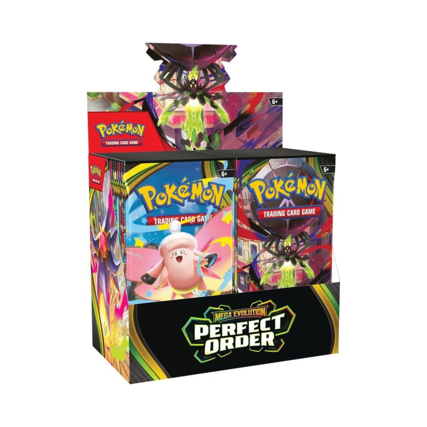 Pokémon TCG Mega Evolutions ME3 Perfect Order Booster Box | Pokémon Trading Card Game Booster | Collectible Pokémon Cards, Mega Evolution ex, Anime Card Set (PRE-ORDER MARCH)