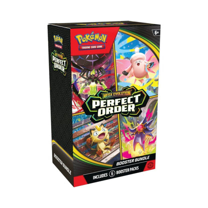 Pokemon TCG Mega Evolutions ME3 Booster Bundle - 6 Pokémon TCG Perfect Order Packs, Collectible Trading Cards, Anime Cards, Pokemon Deck, TCG Card Game for Collectors & Players (PRE-ORDER MARCH)