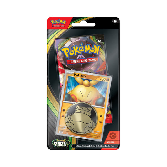 Pokemon TCG Mega EV ME3 Checklane Blister – Mega Evolutions Perfect Order Booster Pack for Collectible Pokémon Cards, Card Decks & Trading Card Games (PRE-ORDER MARCH)