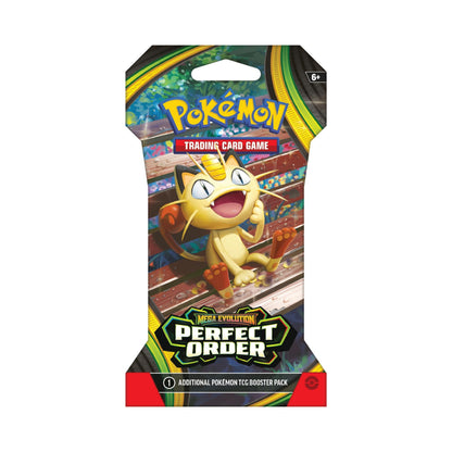 Pokemon TCG Mega EV ME3 Sleeved Booster Pack - Perfect Order Expansion, Collectible Pokémon Cards, Trading Card Game Booster for Decks & Anime Card Collectors