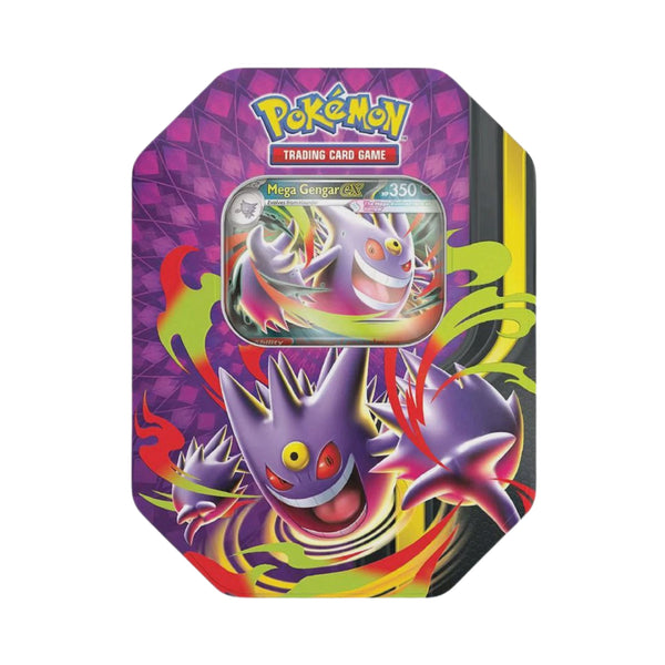Pokemon TCG Mega Moonlit Tin with booster packs and foil promo card for trading card game
