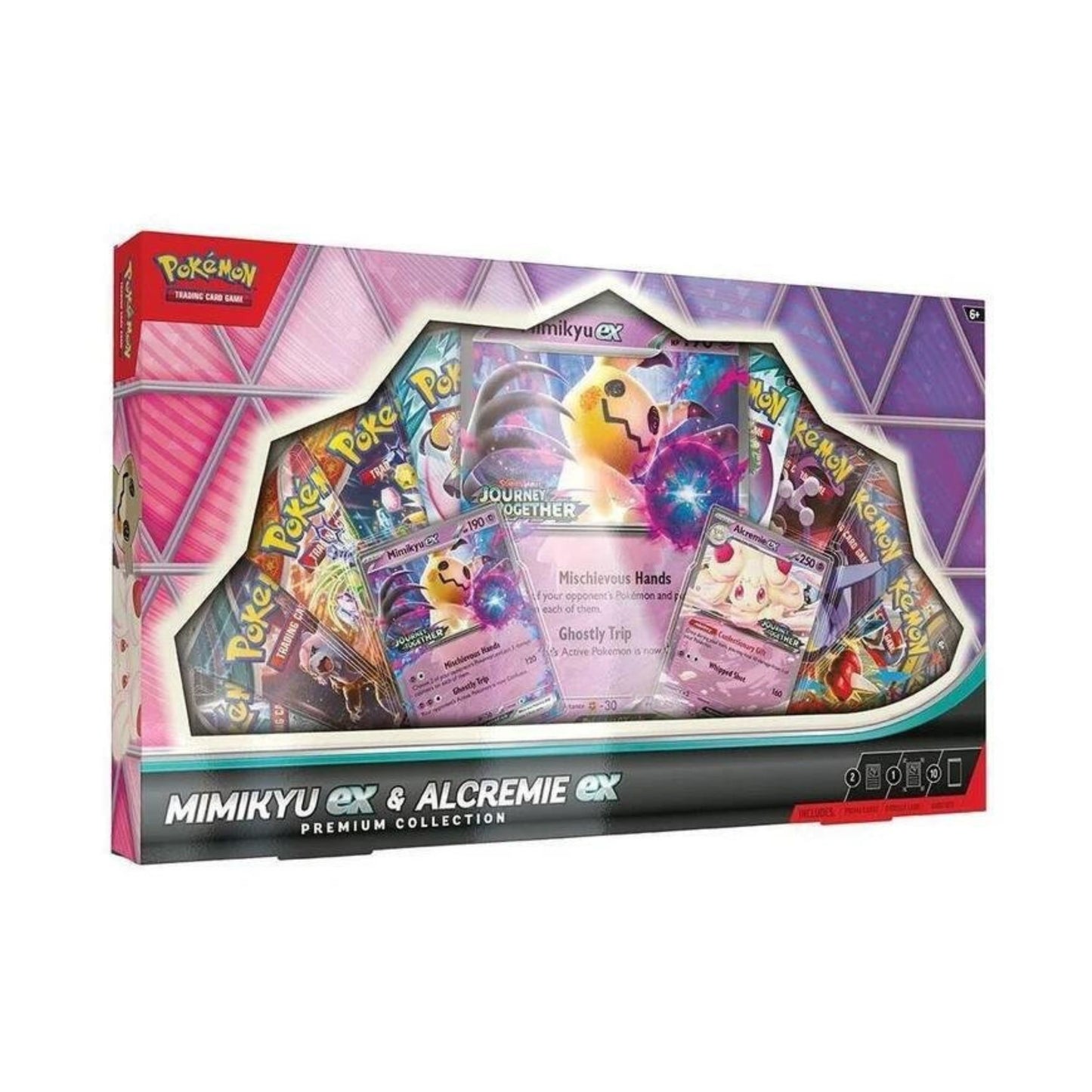 Pokemon TCG Mimikyu ex and Alcremie ex Premium Collection Promo Cards and 10 Booster Packs