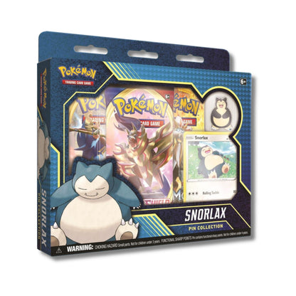 snorlax booster box Pokémon TCG Snorlax Pin Collection Box with Promo Card, Collector Pin, and Booster Packs