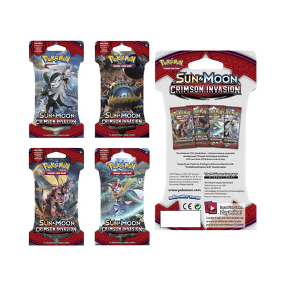 Pokémon TCG Sun & Moon Crimson Invasion Single Sleeved Booster Pack 10 Cards Collectible Card Game
