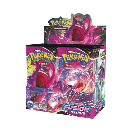 Pokémon TCG Sword & Shield Fusion Strike Booster Box – Sealed Pokémon Cards for Collectors & Trading Card Game