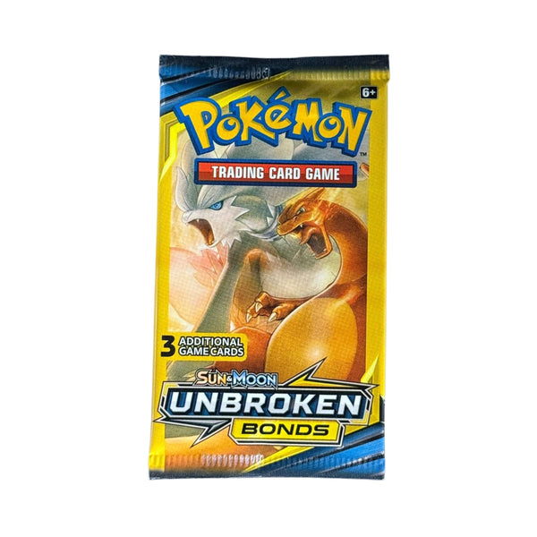 Pokemon TCG Unbroken Bonds 3-card mini booster pack sealed for pokemon card collection and deck building