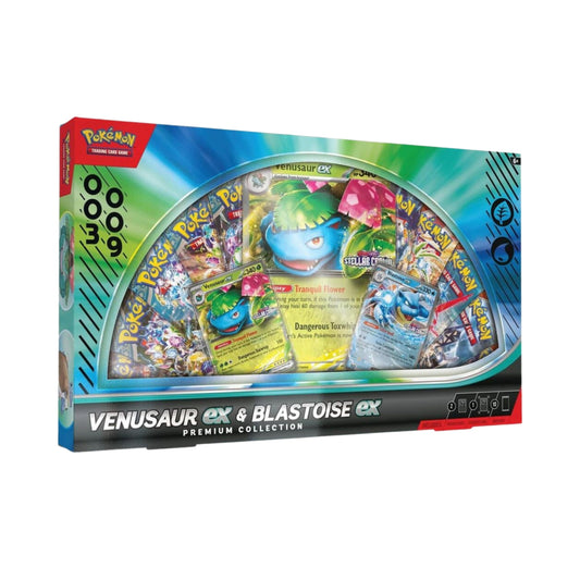 Pokémon TCG Venusaur ex & Blastoise ex Premium Collection – Sealed Pokémon Cards
