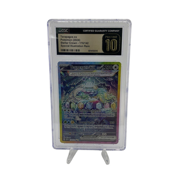 Pokémon TCG Terapagos ex 170/142 Sv07: Stellar Crown Holo CGC Pristine 10
